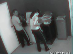 Free Kilo Clips presents: Laundry room fuck caught on security camera