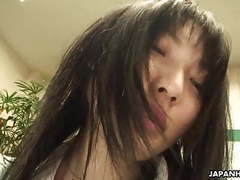 Free Kilo Clips presents: Cute asian skank sucks then rides the cock