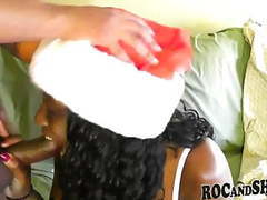 FreeKiloClips presents: Sexy ebony girlfriend christmas fuck !!