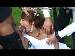 FreeKiloClips presents: The groom the bride fucked hard in the woods