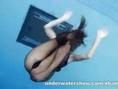 Free Kilo Clips presents: Zuzanna is swimming in pantyhose in the pool