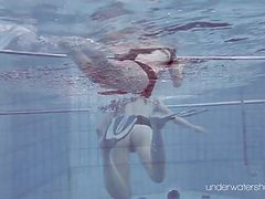 Free Kilo Clips presents: Roxalana chech in scuba diving in the pool