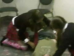 Free Kilo Clips presents: Cfnm one teacher lady two girls and one man