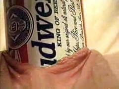 Free Kilo Clips presents: Extreme object insertion using a budweiser beer can