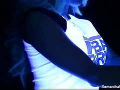 FreeKiloClips presents: Samantha saint's blacklight halloween