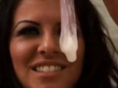 FreeKiloClips presents: Taryn drink cum from a condom