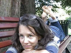 FreeKiloClips presents: French barefeet hippy girl