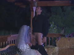 FreeKiloClips presents: The ebony bride with firm body takes the most cum on her