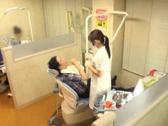 FreeKiloClips presents: Japanese dentist kiritani nao flashes boobs and gets fucked hard