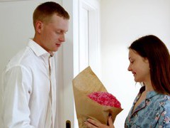 Free Kilo Clips presents: Smooth fucking in the morning with hot ass girlfriend semen, Couple, Hardcore, HD Teen, Russian, Small Tits, Pussy, Shaved Pussy, Shorts, Missionary, Doggystyle