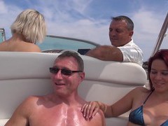 Free Kilo Clips presents: Hot ass blondie britney drops her clothes for sex on the boat, Group Sex, Hardcore, Outdoor, Reality, Yacht, Foursome, Bikini