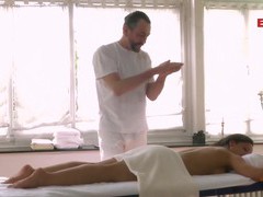 Free Kilo Clips presents: German  tits brunette teen seduced at sex massage