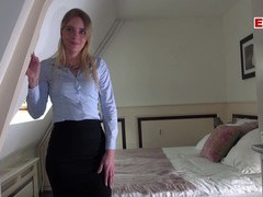 Free Kilo Clips presents: German female real estate agent secretary in pantyhose fuck