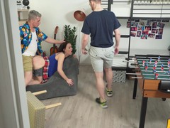 Free Kilo Clips presents: Shaved brunette melany mendes moans while having a mmf threesome