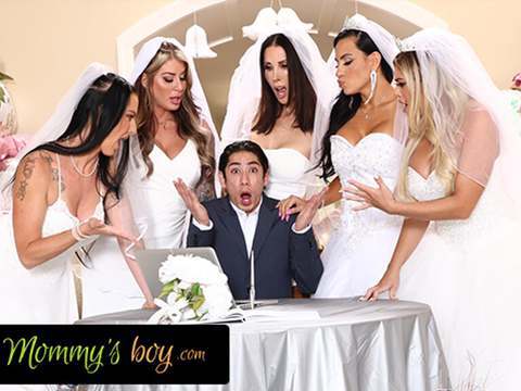 Free Kilo Clips presents: Mommy's boy - furious milf brides reverse gangbang hung wedding planner for wedding planning mistake