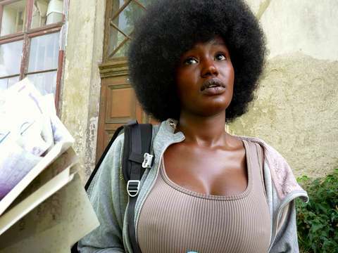 Free Kilo Clips presents: Czech streets 152: quickie with cute busty black girl