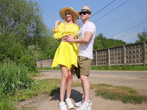 Free Kilo Clips presents: Blonde novella night gets fucked from behind in public - hd