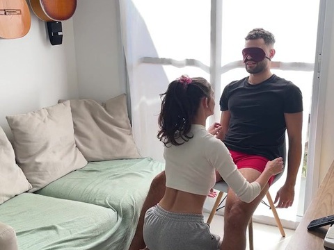 Free Kilo Clips presents: Brazilian model blindfolds and bangs lucky guy - lustery