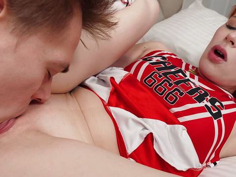 Free Kilo Clips presents: Redhead cheerleader bringing steamy fantasies to life together with her bf