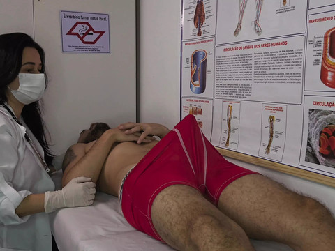 Free Kilo Clips presents: Nurse gets excited by patient's erection
