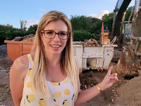 Free Kilo Clips presents: Outdoors video of sexy blonde wife cory chase with glasses