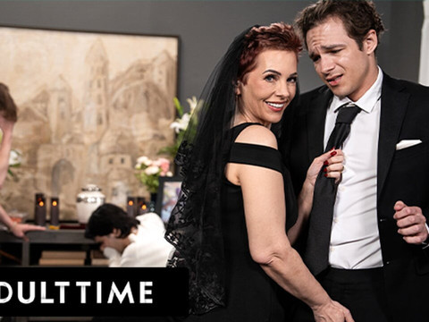 Free Kilo Clips presents: Adult time - horny tattooed gilf ruby lynne caught fucking big dick stud during her hubby's funeral!