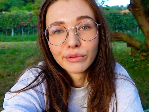 Free Kilo Clips presents: Alone? outside on the fields i presnet my huge labia teen pussy and clit