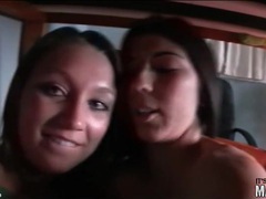 Free Kilo Clips presents: Amateur babes in bunk bed kissing sensually