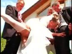 Free Kilo Clips presents: Gangbang of a hot bride with pissing