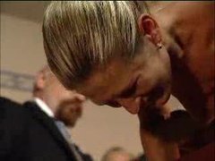 Free Kilo Clips presents: Red strips cross her ass from the caning