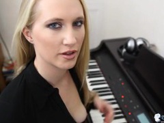 Free Kilo Clips presents: Piano playing cutie reveals her natural tits