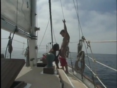 Free Kilo Clips presents: Interracial on a boat with a beautiful black girl