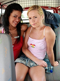 FreeKiloClips presents: Naughty young Ellis and her hot friend share a hard cock