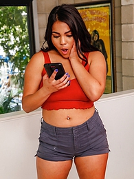 FreeKiloClips presents: Curvy exotic teen Julz Gotti fucks her naughty step dad