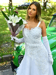 Free Kilo Clips presents: Naughty bride Rebecca Volpetti takes a photographer assistant's stiff dick